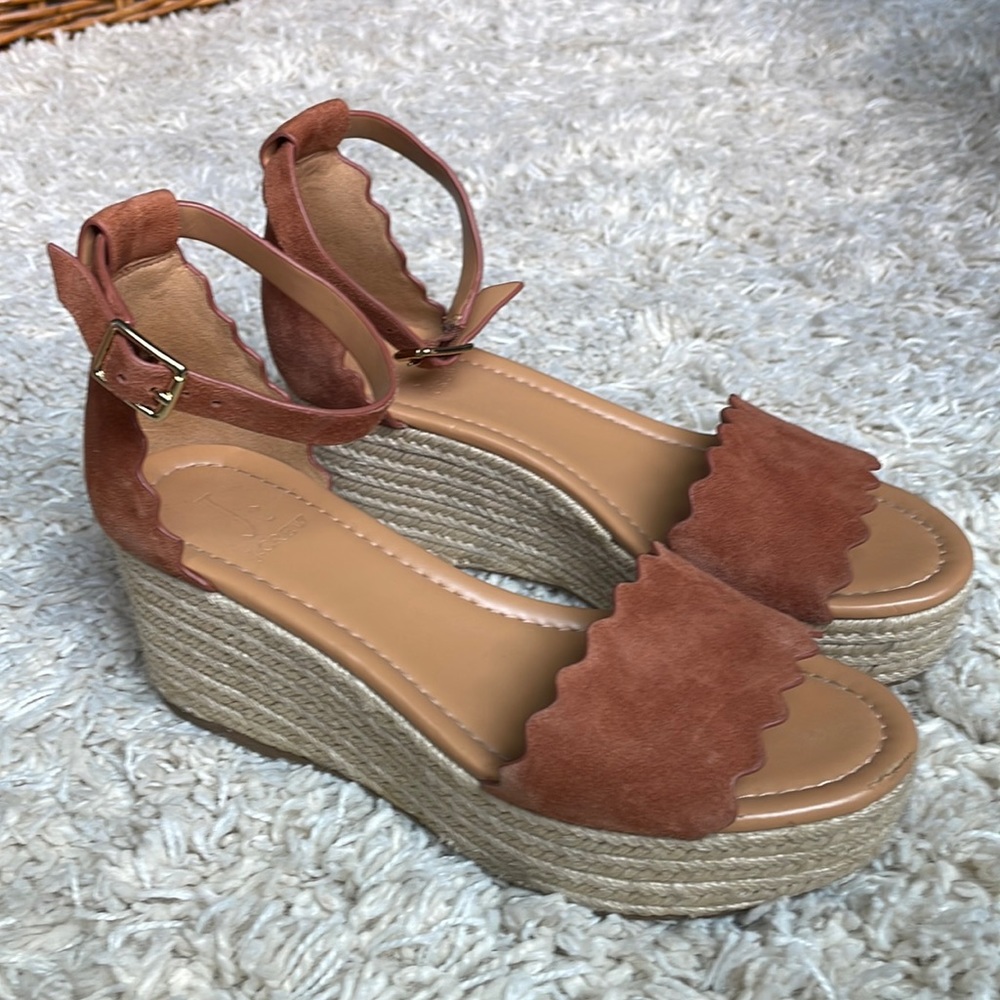 J Crew platform sandals